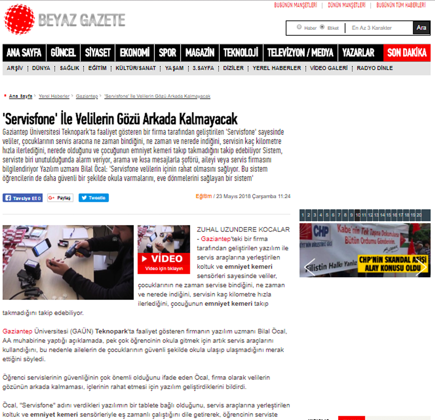 Servis aracı yeni yönetmeliği Beyaz Gazete'de