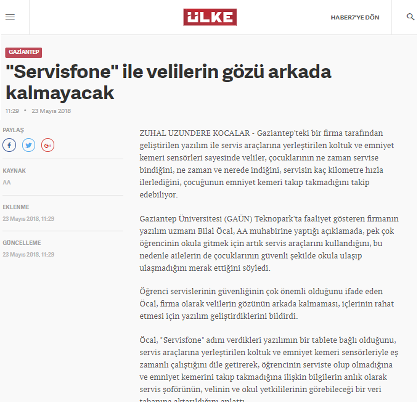 okul servis aracları Haber7'de