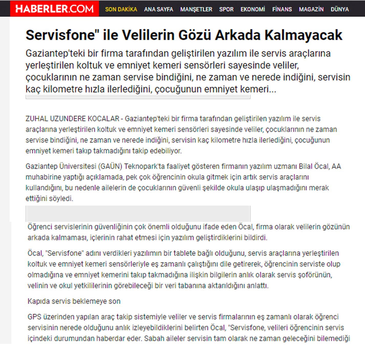 Veli öğrenci takibi Haberler'de