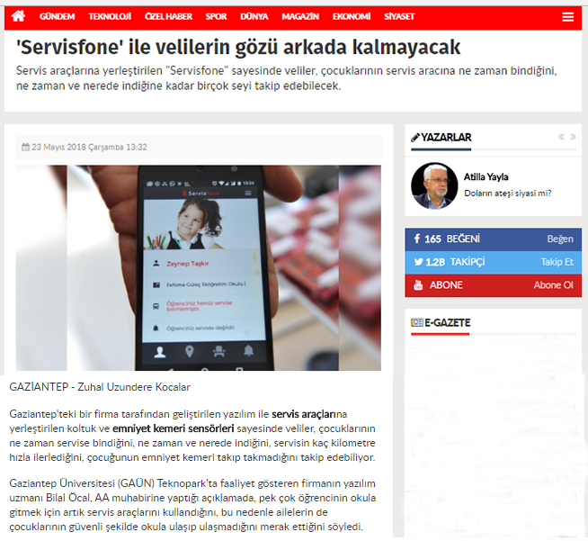 veli bilgilendirme sistemi yeni yüzyıl gazetesinde